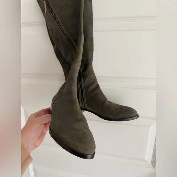 NWOT Donald Pliner green suede boots! - Picture 2 of 14